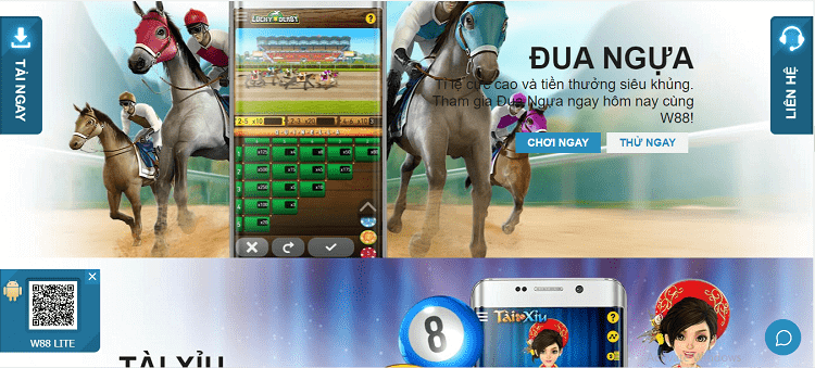 Game đua ngựa tại website nhà cái W88