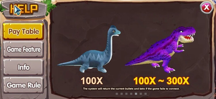 Bảng thanh toán Dragon Master - khủng long lớn