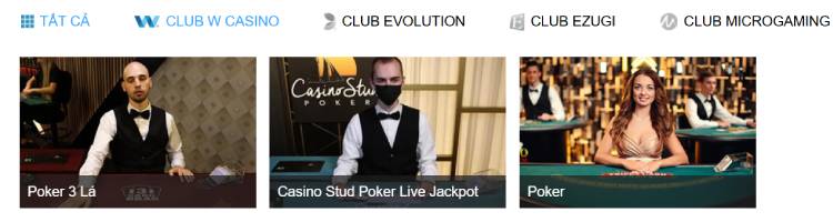 game Poker tại W88