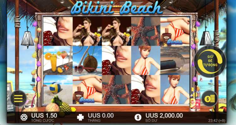 giao diện chơi slot game bikini beach