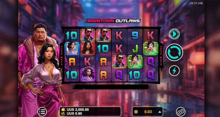 giao diện slot game Downtown Outlaws