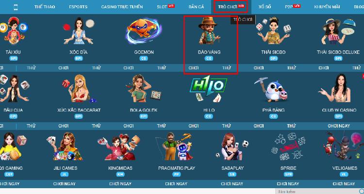 cách chơi game đào vàng